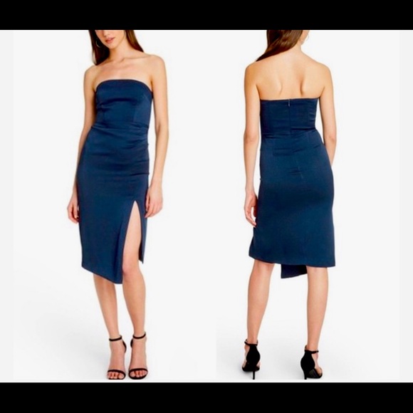 CUSHNIE STRAPLESS DRESS - Picture 2 of 2